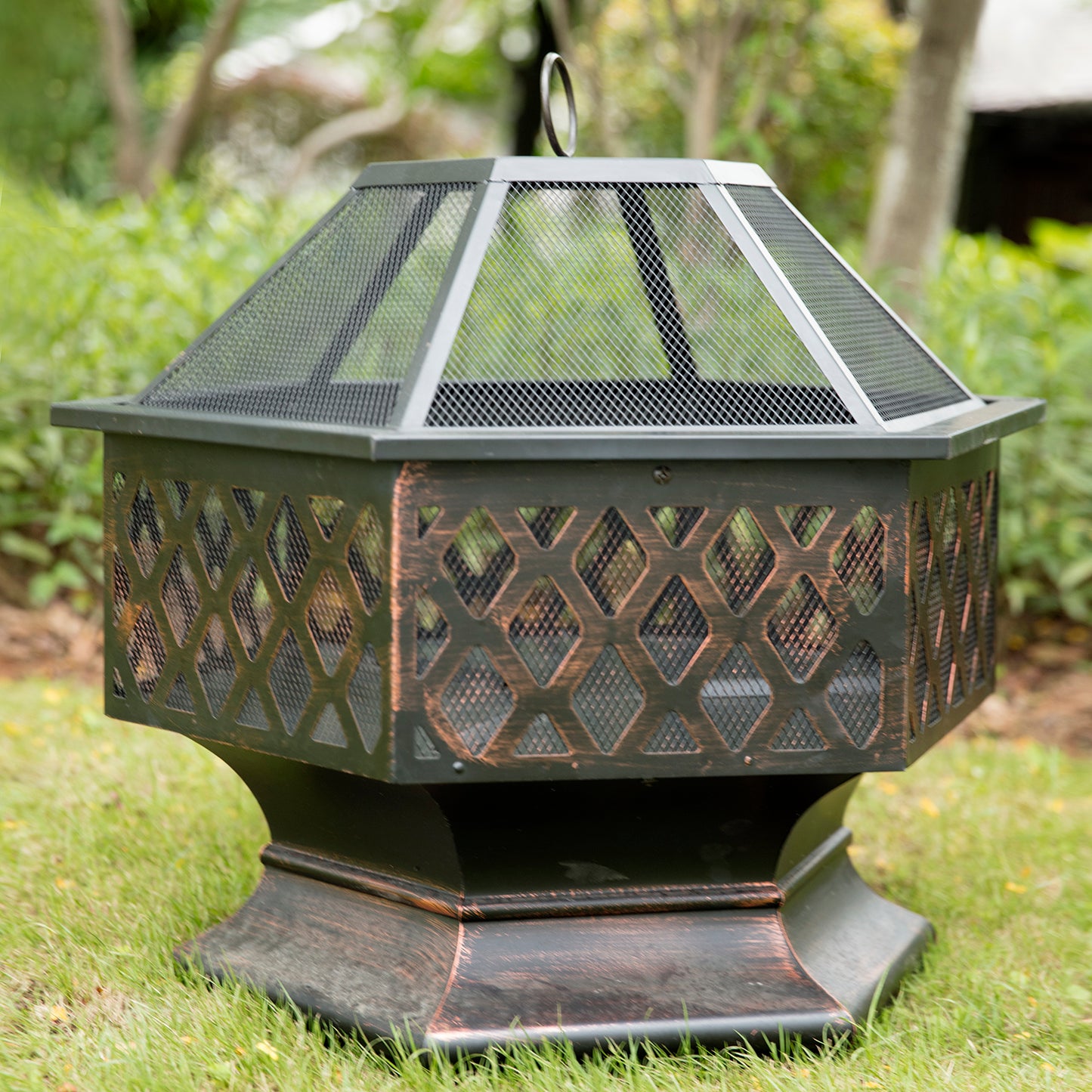 SH-Stove-997-YL011F: 24.4'' IRON FIRE PIT OUTDOOR